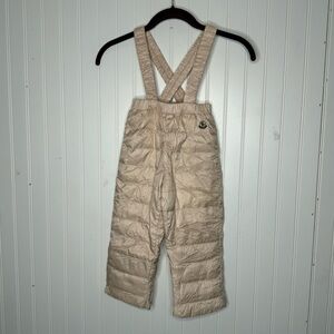 MONCLER Snow Pants Goose Down Ski Puffer Winter Pink Toddler Girls Size 2 Years
